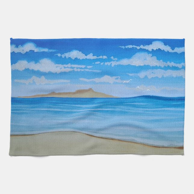 Tropical Island Kitchen Towel (Horizontal)