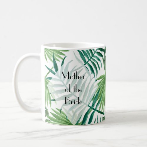Tropical Island Leaves Personalized Mug