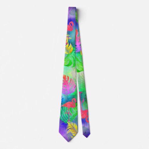 Tropical Island Neck Tie