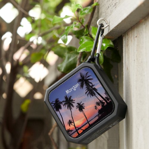 Tropical Island Paradise Vacation  Custom Name Bluetooth Speaker