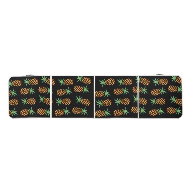 Tropical Island Pineapple Pattern Beer Pong Table (Top)