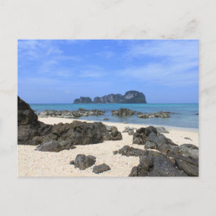 Tropical island postcard