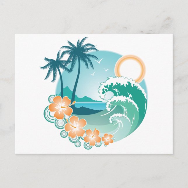 Tropical Island Postcard (Front)