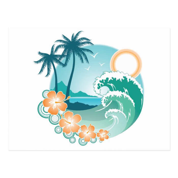 Tropical Island Postcard Zazzle