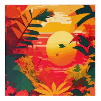 Abstract painting, early autumn,digital art, moder luggage, Zazzle