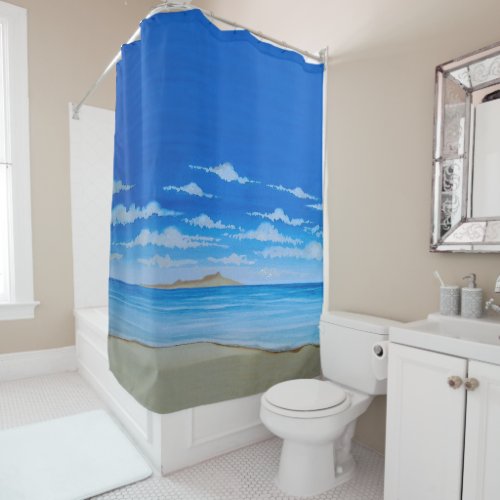Tropical Island Shower Curtain