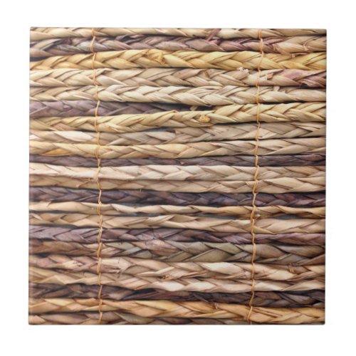 tropical island style beach rustic woven wicker ceramic tile