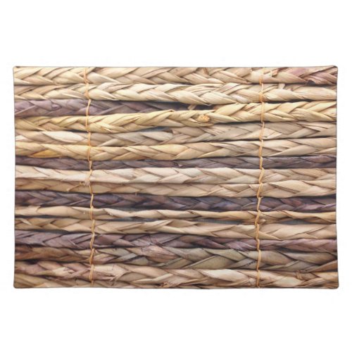 tropical island style beach rustic woven wicker cloth placemat