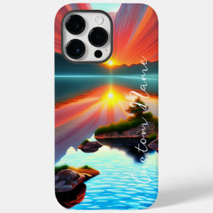 Tropical Island Sunset over Clear Ocean Case-Mate iPhone 14 Pro Max Case