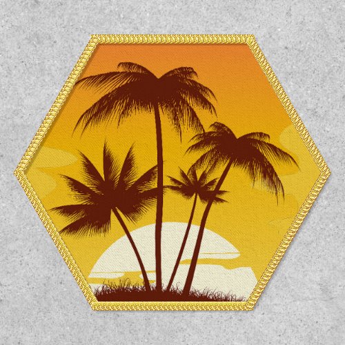 Tropical Island Sunset Patch