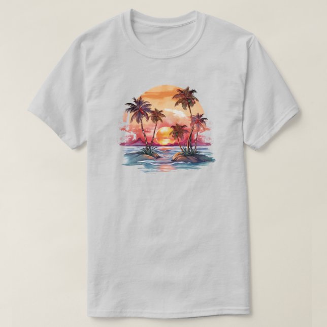 Tropical Island T-Shirt (Design Front)