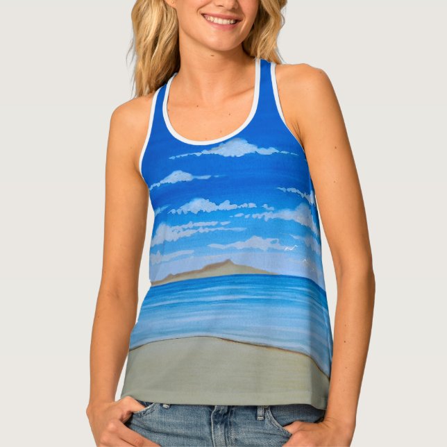 Tropical Island Tank Top (Front)
