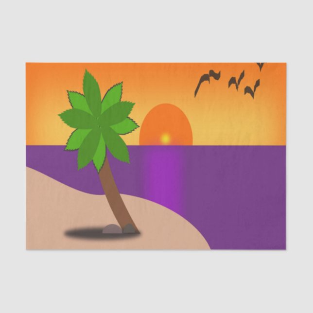 TROPICAL ISLAND TISSUE PAPER (Front)