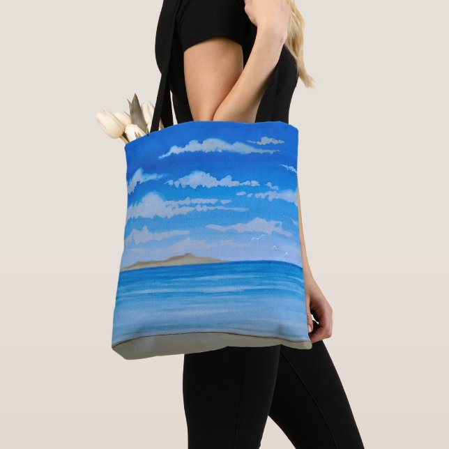 Tropical Island  Tote Bag (Close Up)
