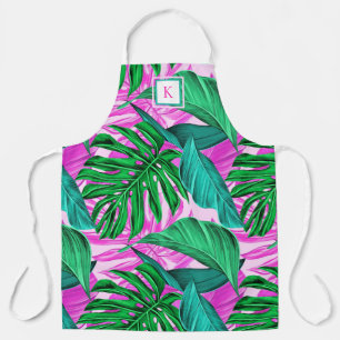 Tropical Island Vibes Monogram Apron