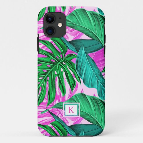 Tropical Island Vibes Monogram Phone Case