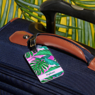Tropical Island Vibes Personalized Luggage Tag