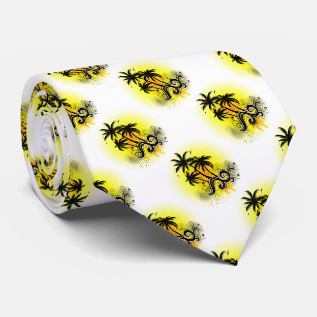 Tropical Islands 3 Neck Tie (Rolled)