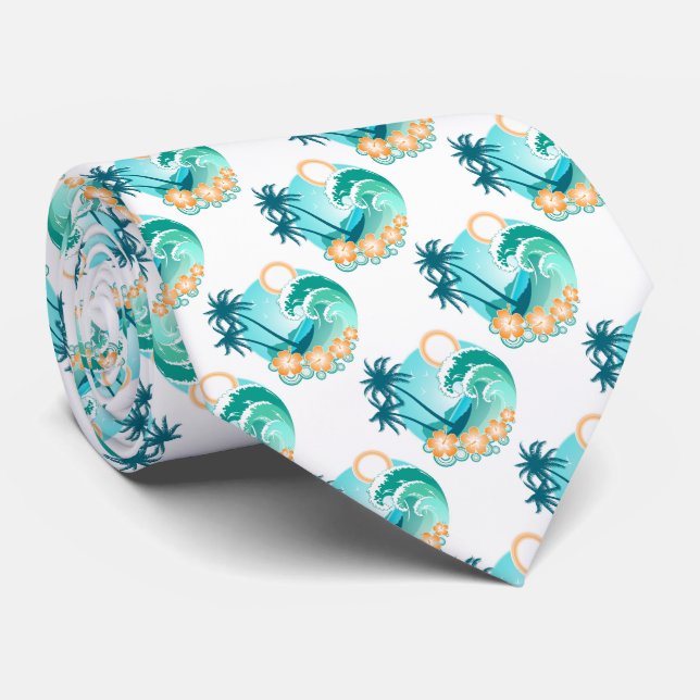 Tropical Islands 6 Neck Tie (Rolled)