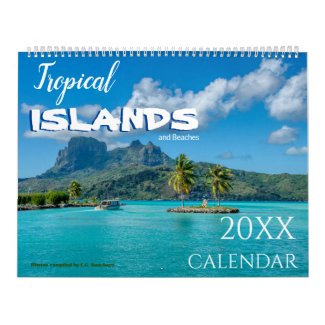 Tropical Islands and Beaches 2003 Wall Calendar 