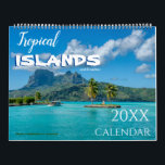 Tropical Islands and Beaches 2026 Wall Calendar<br><div class="desc">This 2026 calendar will bring you every month photos of beautiful tropical islands and beaches. Great gift idea.</div>