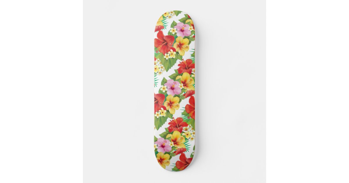 Tropical Islands Hibiscus Skateboard Deck Zazzle