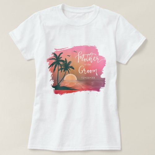 Tropical Isle Mother of the Groom Pink ID581 T_Shirt