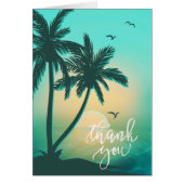 Tropical Isle Sunrise Thank You Teal ID581 (Front)