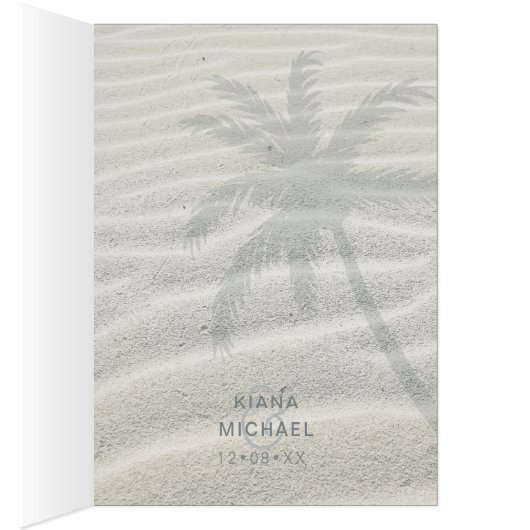 Tropical Isle Sunrise Thank You Teal ID581 (Inside (Right))