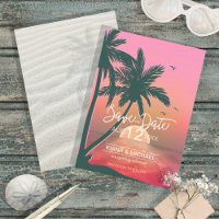 Tropical Isle Sunrise Wedding Pink ID581