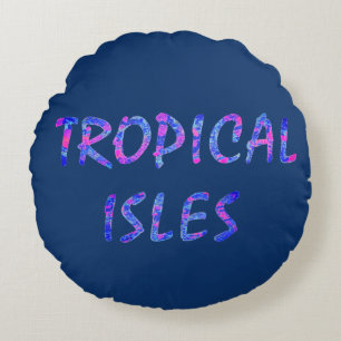 Tropical Isles Round Pillow