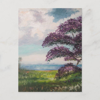 Tropical Jacaranda Tree Postcard