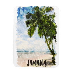 Tropical Jamaica Caribbean Island Coast Magnet