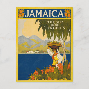 Tropical Jamaica Vintage Postcard