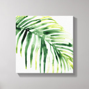 Tropical Jewel Leaf Canvas Print