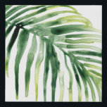 Tropical Jewel Leaf Faux Canvas Print<br><div class="desc">Tropical Jewel V by June Erica Vess. This tropical leaf has been created using varying tones of green in a watercolor style. | 164741D</div>
