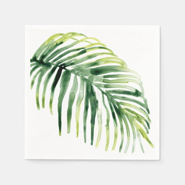 Tropical Jewel Leaf Napkins (Front)