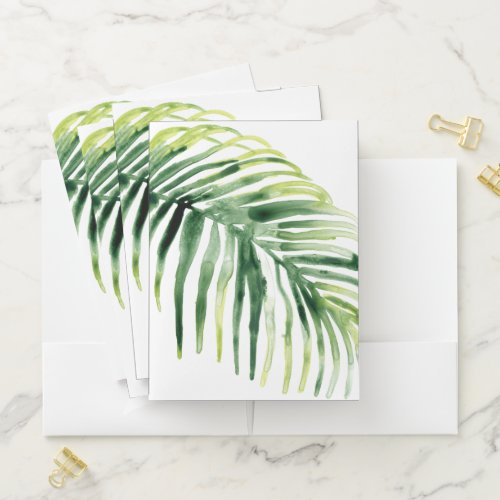 Tropical Jewel Leaf Pocket Folder