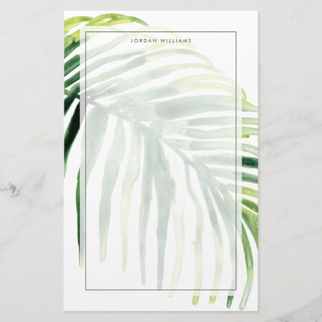 Tropical Jewel Leaf Stationery (Front)