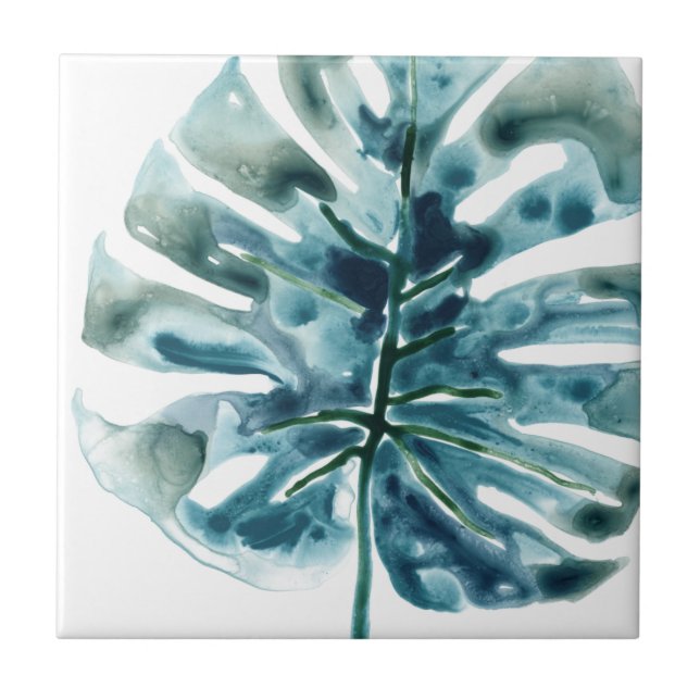 Tropical Jewel Palm Ceramic Tile (Front)