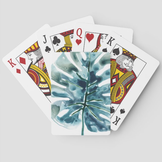 Tropical Jewel Palm Poker Cards (Back)