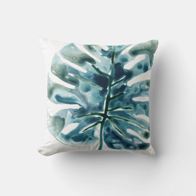 Tropical Jewel Palm Throw Pillow (Front)
