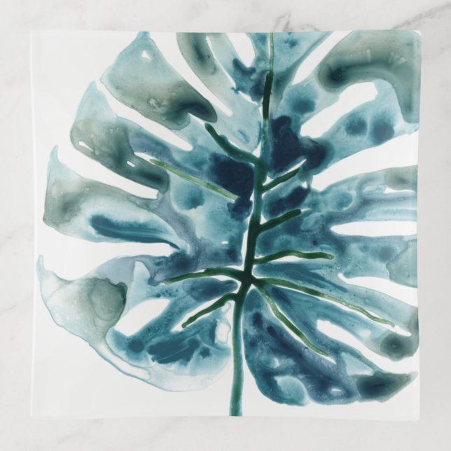Tropical Jewel Palm Trinket Tray (Front)