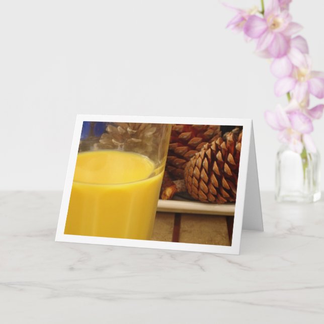 Tropical Juice and Pine Cones Card (Orchid)