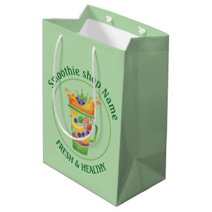 Tropical Juice Blend & Smoothie Juice shop Medium Gift Bag