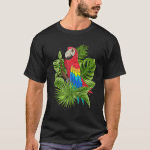 Tropical Jungle Animal Macaw Bird Watching Exotic  T-Shirt