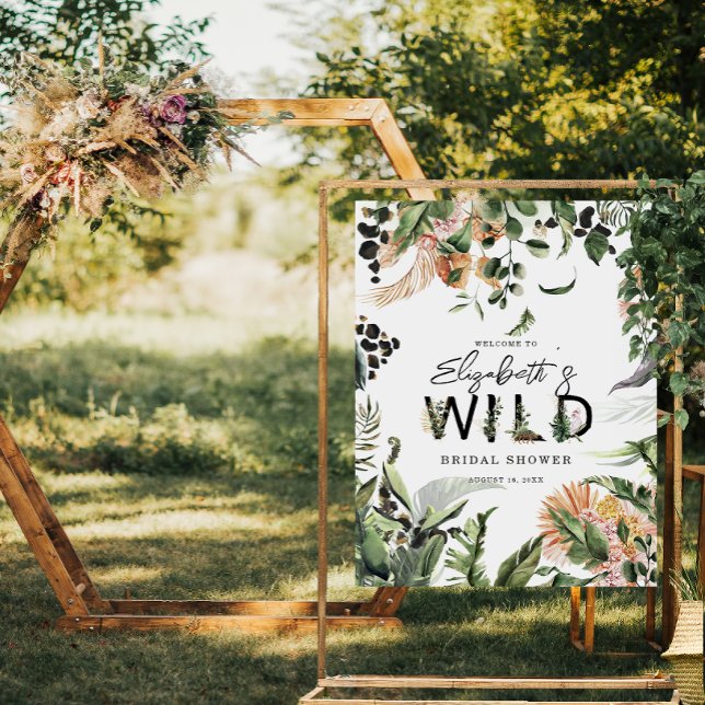 Tropical Jungle Bridal Shower Welcome Sign (Creator Uploaded)