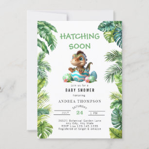 Tropical Jungle Cute Baby Shower Invitation