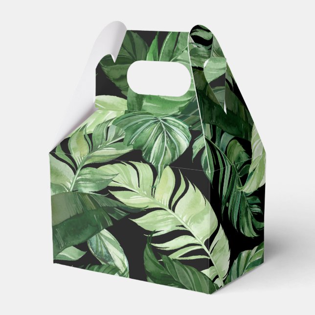 Tropical Jungle Favor Boxes (Front Side)