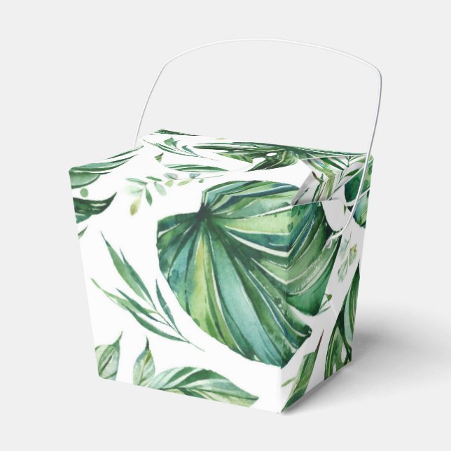 Tropical Jungle Favor Boxes (Front Side)